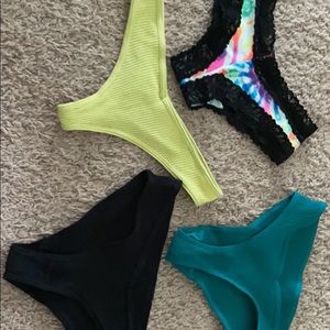 Lot of 4 new XS panties. Victoria Secret / Tully’s